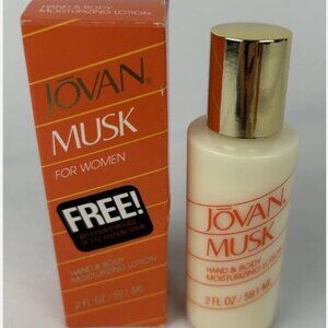 Vintage Original Jovan Musk For Women Hand Body Lotion 2 Fl Oz With Box